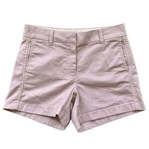 J. Crew Pale Lilac Purple Lavender Haze 4" Inch Chino Shorts. Pockets. 2.